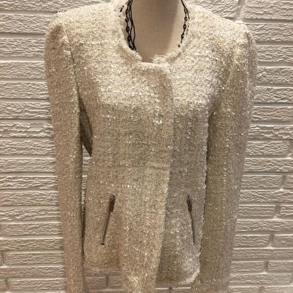 Generation Love Anna Tweed Jacket Cream - Picture 2 of 15